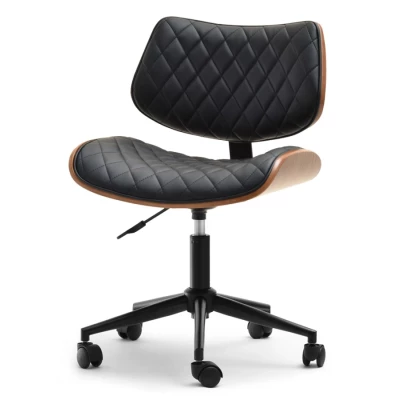 Bürostuhl LEGNA - Walnuss / Schwarz
