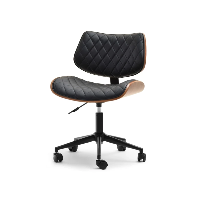 Bürostuhl LEGNA - Walnuss / Schwarz