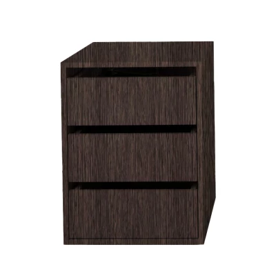 3er-Set Schubladen für Kleiderschrank 203 und 250 cm SIMEN - Wenge