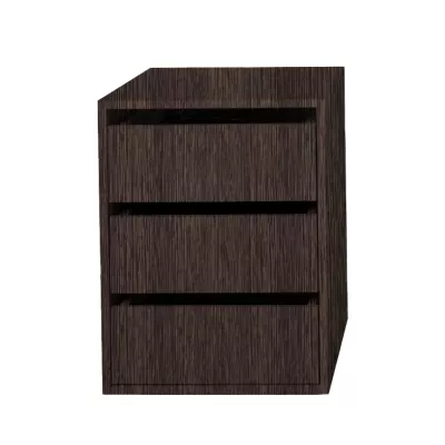 3er-Set Schubladen für Kleiderschrank 203 und 250 cm SIMEN - Wenge