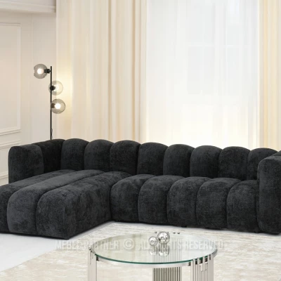 Ecksofa RONIA - schwarz