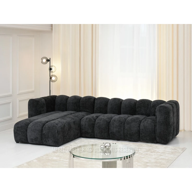 Ecksofa RONIA - schwarz