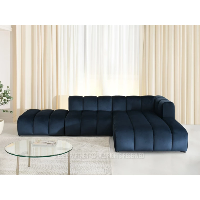 Ecksofa RONIA – Dunkelblau