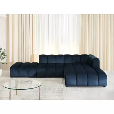 Ecksofa RONIA – Dunkelblau