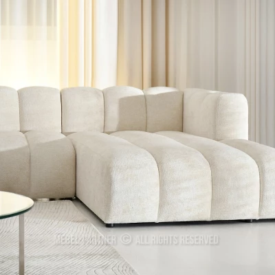 Ecksofa RONIA – Creme