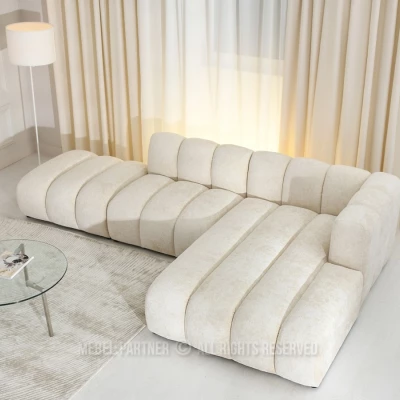 Ecksofa RONIA – Creme
