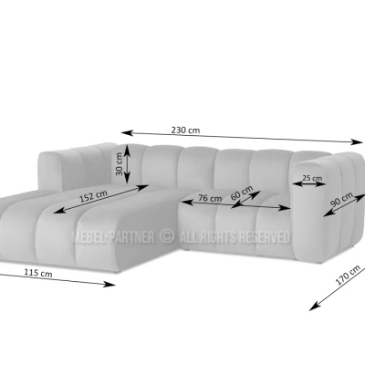 Ecksofa RONIA - Kupfer