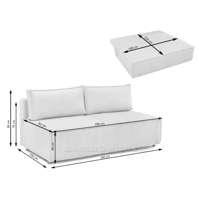 GERALD Sofa - Creme