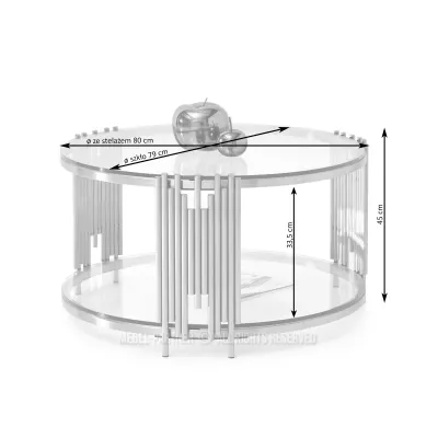 ACHIM Couchtisch - transparent / sandgestrahlt