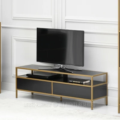 TV-Ständer MAIRA - schwarz / gold TV-Ständer MAIRA - schwarz / gold