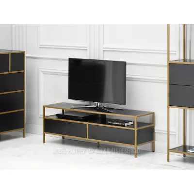 TV-Ständer MAIRA - schwarz / gold