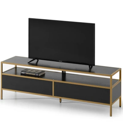 TV-Ständer MAIRA - schwarz / gold