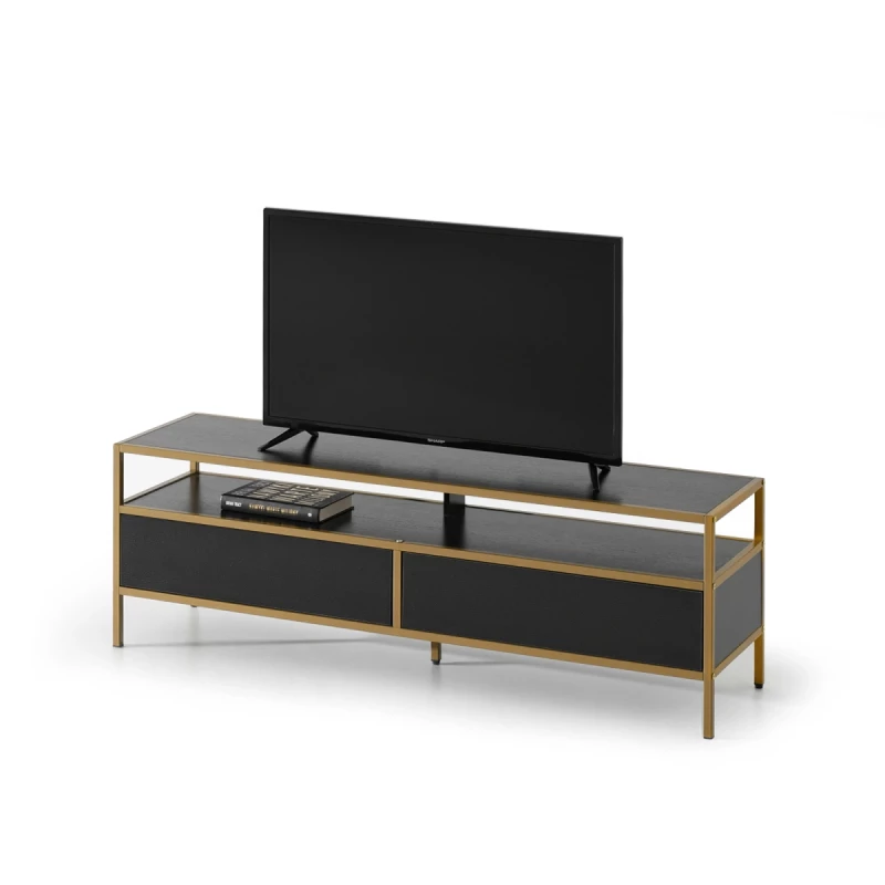 TV-Ständer MAIRA - schwarz / gold TV-Ständer MAIRA - schwarz / gold