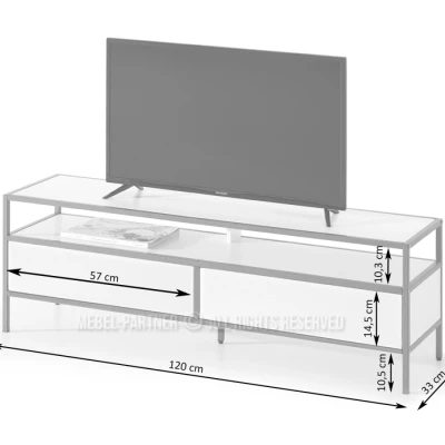 TV-Ständer MAIRA - Eiche / Weiß TV-Ständer MAIRA - Eiche / Weiß