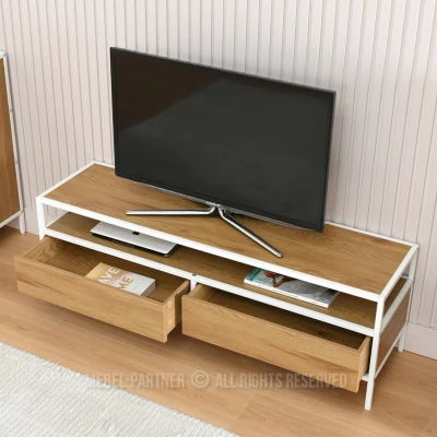 TV-Ständer MAIRA - Eiche / Weiß TV-Ständer MAIRA - Eiche / Weiß