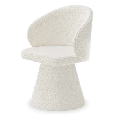 Drehbarer Esszimmerstuhl FARAH – creme