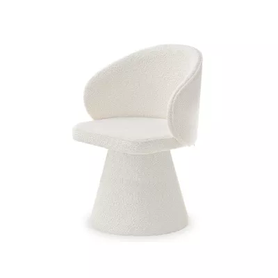 Drehbarer Esszimmerstuhl FARAH – creme