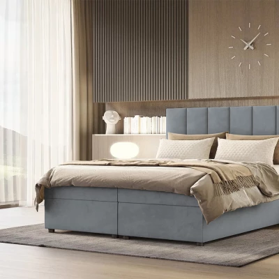 Hotelbett DELTA 1 – 200x200, dunkelgrau