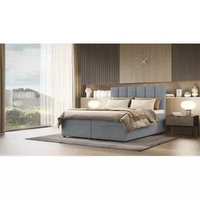 Hotelbett DELTA 1 – 200x200, dunkelgrau