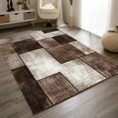 Teppich 60x100 cm DEMIAN - braun / beige