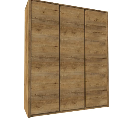 Dreitüriger Kleiderschrank 166 cm FEREIRA – Lefkas-Eiche