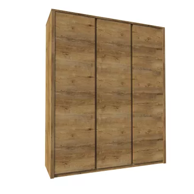 Dreitüriger Kleiderschrank 166 cm FEREIRA – Lefkas-Eiche