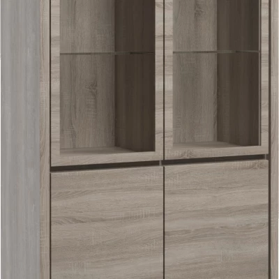 Zweitürige Glasvitrine FEREIRA - Trüffeleiche