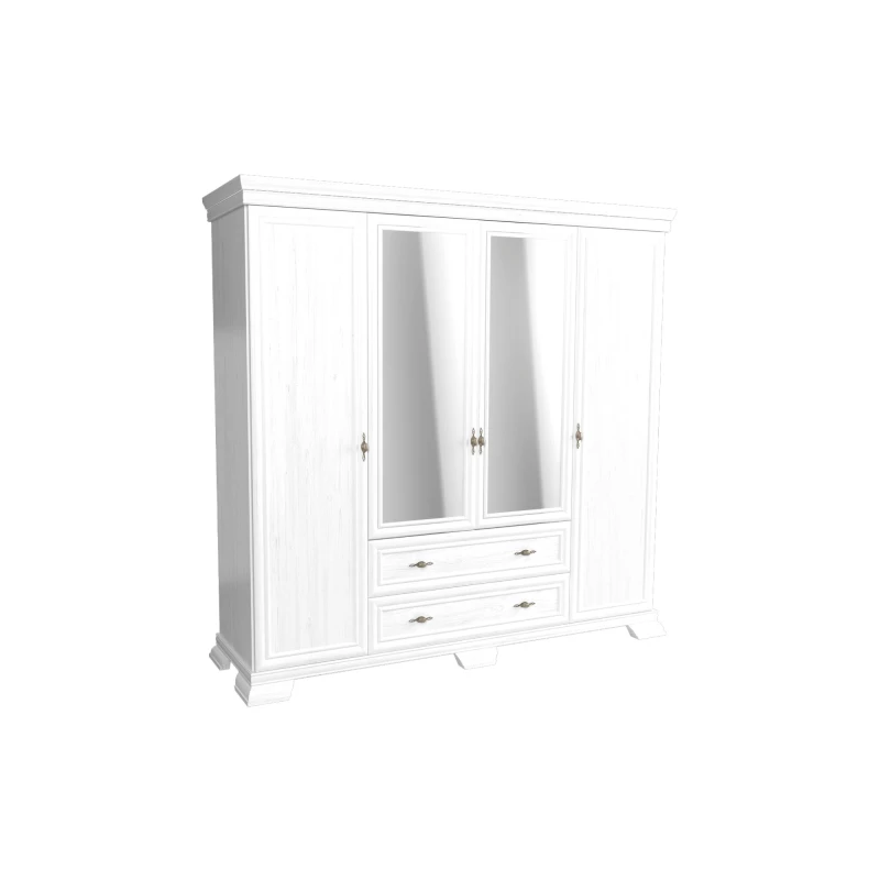 Viertüriger Kleiderschrank 208 cm GREGORIA - Andersen-Kiefer
