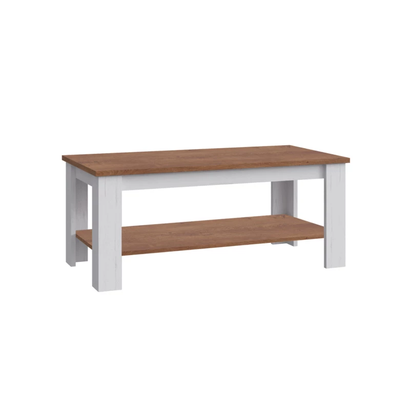 MARIONA Couchtisch mit Stauraum – Andersen Kiefer / Lefkas Eiche
