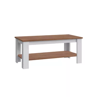 MARIONA Couchtisch mit Stauraum – Andersen Kiefer / Lefkas Eiche
