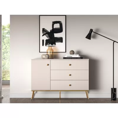 Kombikommode LUNA - Kaschmir/Gold