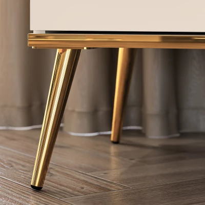 Kombikommode LUNA - Kaschmir/Gold