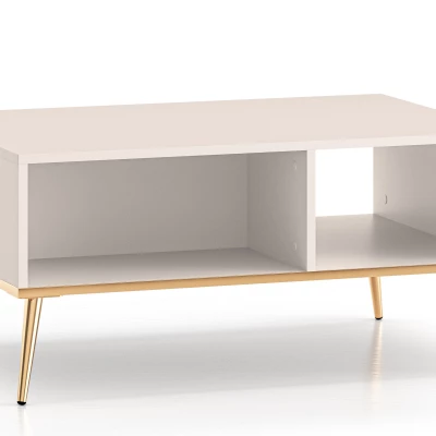 LUNA Couchtisch - beige / gold
