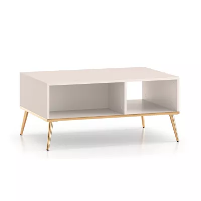 LUNA Couchtisch - beige / gold