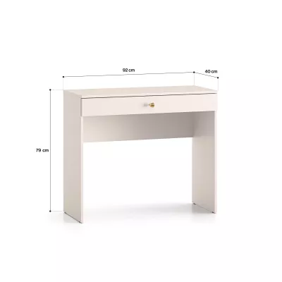 LUNA Schminktisch - beige / gold