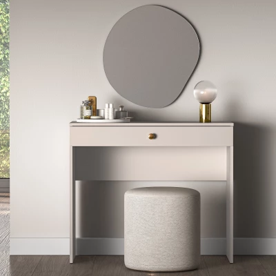 LUNA Schminktisch - beige / gold