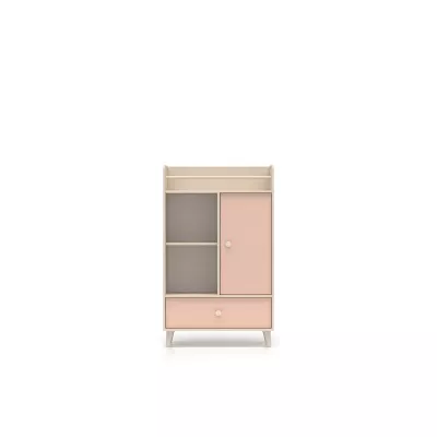 Kinderzimmerkommode OLIVIA - beige/rosa