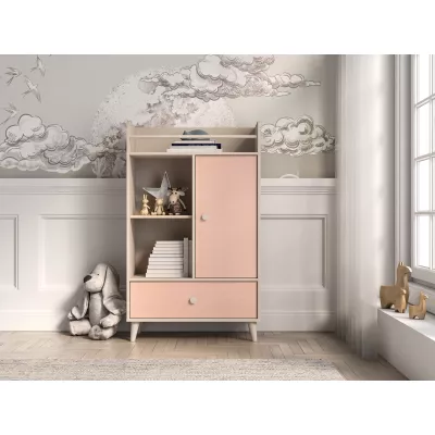 Kinderzimmerkommode OLIVIA - beige/rosa