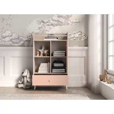 Kinderzimmerkommode OLIVIA - beige/rosa