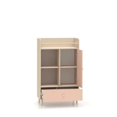 Kinderzimmerkommode OLIVIA - beige/rosa