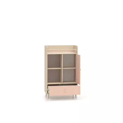 Kinderzimmerkommode OLIVIA - beige/rosa