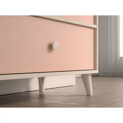 Kinderzimmerkommode OLIVIA - beige/rosa