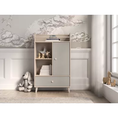 Kinderzimmer Kommode OLIVIA - beige/grau