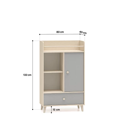 Kinderzimmer Kommode OLIVIA - beige/grau