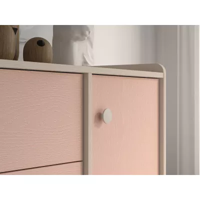Kinder-Kombikommode OLIVIA - beige/rosa