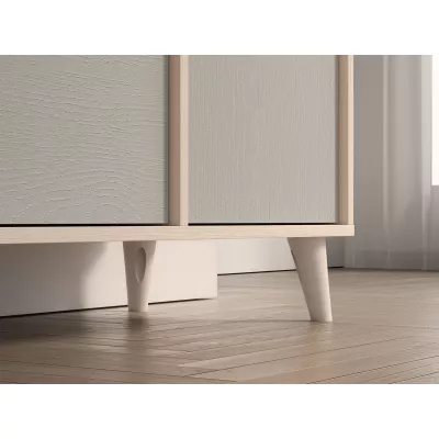 Kombinierte Kinderkommode OLIVIA - beige / grau