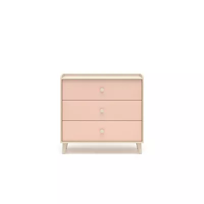 Kinderkommode OLIVIA – beige/rosa