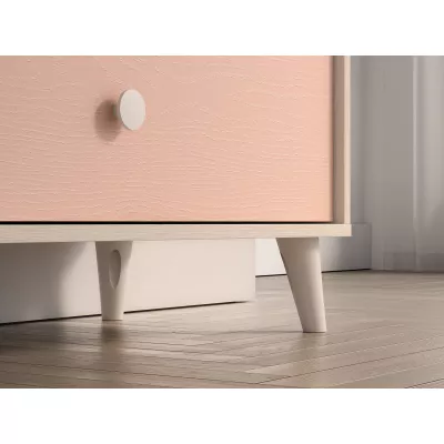 Kinderkommode OLIVIA – beige/rosa