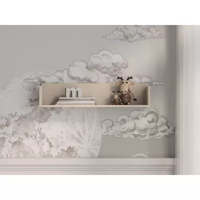 Wandregal für Kinderzimmer OLIVIA - beige