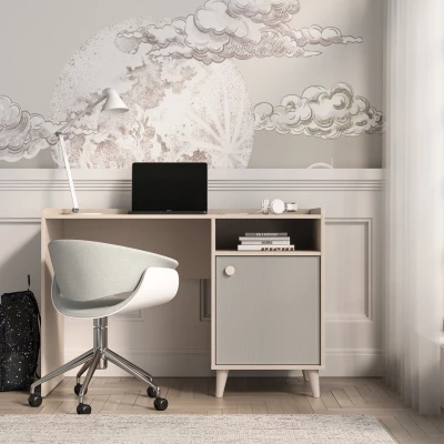 Schreibtisch fürs Kinderzimmer OLIVIA - beige/grau